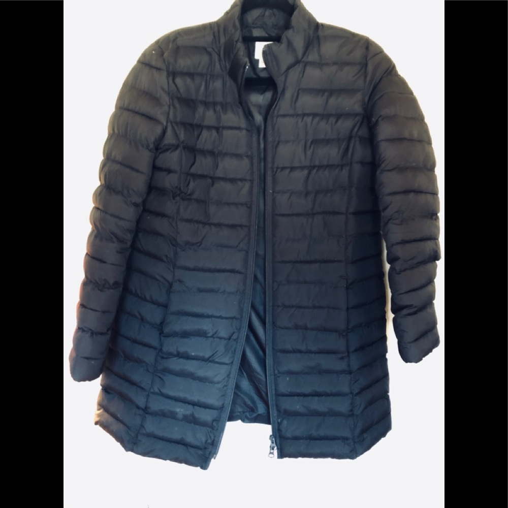 Jjill black puffy coat